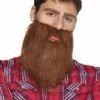 BARBE ROUSSE DE HIPSTER (Longue Barbe Adhésive) -FêteMagique Soldes import 331 01841 1