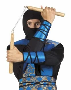 PAIRE DE NUNCHAKU (Longueur 30 Cm) -FêteMagique Soldes import 69 00684 2