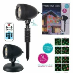 PROJECTEUR LASER MOTIFS (avec Télécommande)