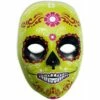 MASQUE MUERTE PLASTIQUE (Collection Jour Des Morts) Dia De Los Muertos 1 MASQUE MUERTE PLASTIQUE (Collection Jour Des Morts) Dia De Los Muertos -FêteMagique Soldes masque pvc vert dia de los muertos