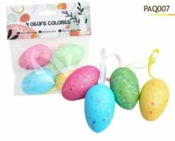OEUFS DE PÂQUES COLORÉS (Pack 4 œufs Assortis)