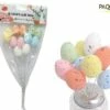 BOUQUET OEUFS DE PÂQUES (sachet 12 Oeufs Sur Tiges) 1 BOUQUET OEUFS DE PÂQUES (sachet 12 Oeufs Sur Tiges) -FêteMagique Soldes paq011