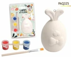 LAPIN EN PLÂTRE A PEINDRE (Sachet Lapin + Peinture)