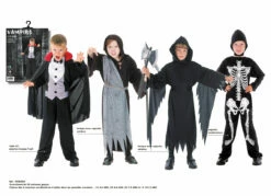 PACK HALLOWEEN GARÇONS Tailles Enfants De 3 à 12 Ans (Pack De 24 Déguisements)