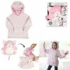 SWEAT PLAID A CAPUCHE (Rose - Taille Enfant 4-6 Ans) -FêteMagique Soldes tx9192 global