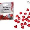 SACHET 40 COEURS STRASS (Dimension 2.5 Cm) 2 SACHET 40 COEURS STRASS (Dimension 2.5 Cm) -FêteMagique Soldes val011